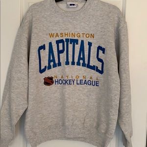 Vintage capitals crew neck sweatshirt